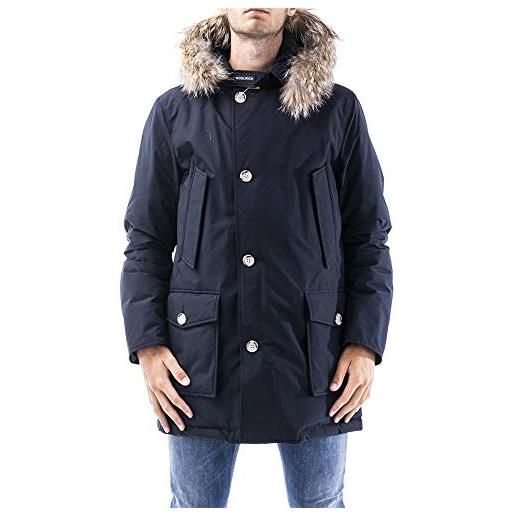 WOOLRICH - cappotto uomo arctic parka con pelliccia removibile blu - xxl