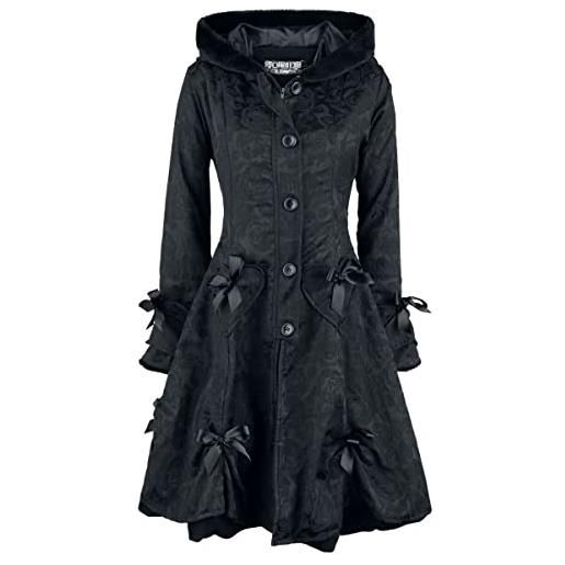 Poizen Industries alice rose coat donna cappotto invernale nero s 100% poliestere regular