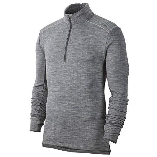 Nike sphere element top longsleeve 3.0, t-shirt uomo, grigio (iron grey/htr/grey fog/reflect), (taglia produttore: small)