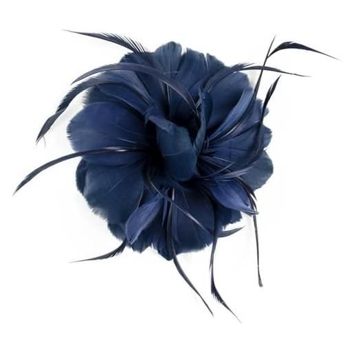 DBCFL spilla di piume di stoffa di moda spilla di fiori in tessuto spilla squisita per accessori da donna gioielli per feste di nozze