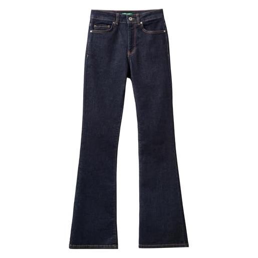United Colors of Benetton pantalone 4orhde00f jeans, nero 800, 60 donna