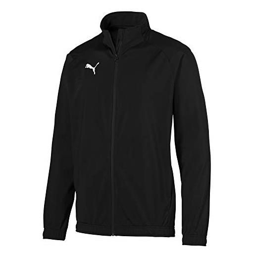 Puma liga sideline poly jacket core, giacca tuta uomo, nero black white, 3xl