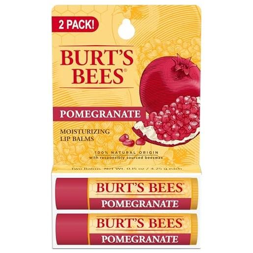 Burt's Bees lip balm, pomegranate oil, 0.15 oz, 2 pack by Burt's Bees