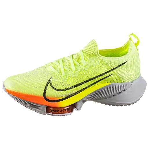Nike air zoom tempo next% fk, scarpe da corsa uomo, barely volt/black-volt-hyper o, 44 eu