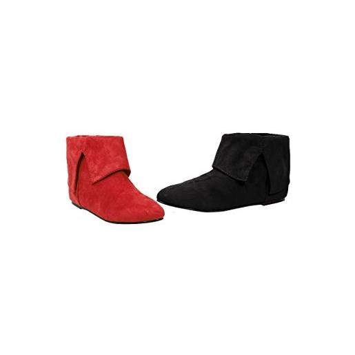 Ellie Shoes 015-quinn, stivaletto donna, nero e rosso, 38 eu