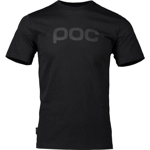 POC - t-shirt en coton - POC tee uranium black per uomo in cotone - taglia m - nero
