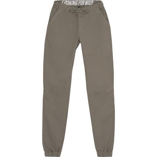 Looking for Wild - pantaloni in cotone - laila brindle per donne in cotone - taglia xs, s, m, l - grigio