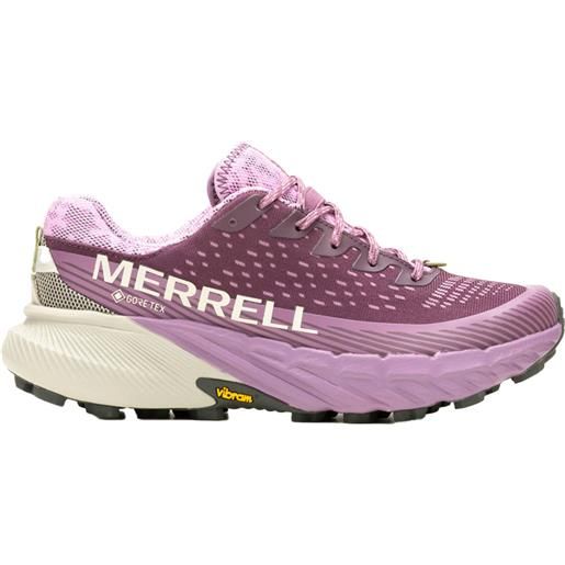 Merrell - scarpe da trail in gore-tex - agility peak 5 gtx plumwine-mauve per donne - taglia 37,37.5,38,38.5,39,40,40.5 - viola