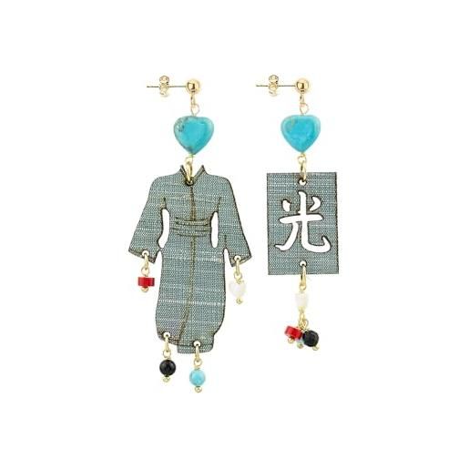 Lebole Maison lebole gioielli orecchini da donna kimono special piccolo celeste