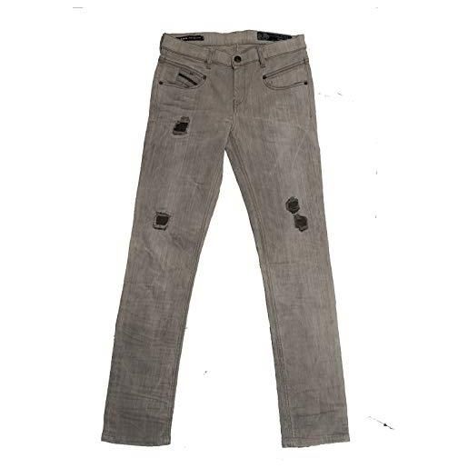 Diesel belthy 0676m - jeans da donna a vita bassa, taglio slim grau 29w x 30l