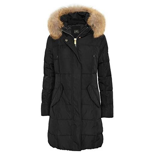Yes Zee giubbotto donna cappotto giubbino giacca pelliccetta piumino o00an100 taglia xl colore principale nero