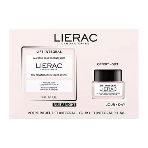 Lierac box Lierac lift integral, crema notte rigenerante 50ml + omaggio crema giorno rassodante 20ml