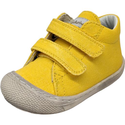 Sneakers per bambino cocoon vl giallo a strappo - naturino