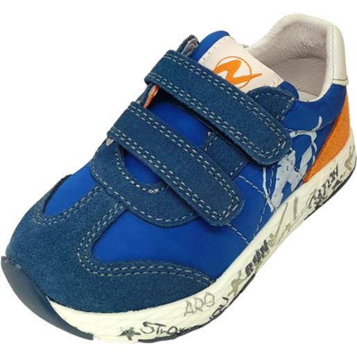 Sneakers per bambino jesko vl. Azzurro-arancio - naturino