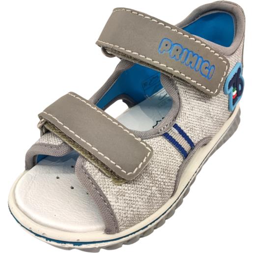 Sandalo per bambino in pelle nabuk grigio 76 - primigi