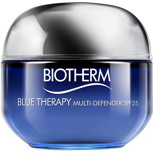 Biotherm blue therapy multi defender spf25 pelle normale e mista crema viso anti-età riparazione e protezione 50 ml