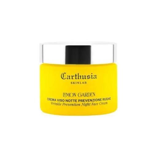 Carthusia lemon garden crema viso notte prevenzione rughe 50 ml