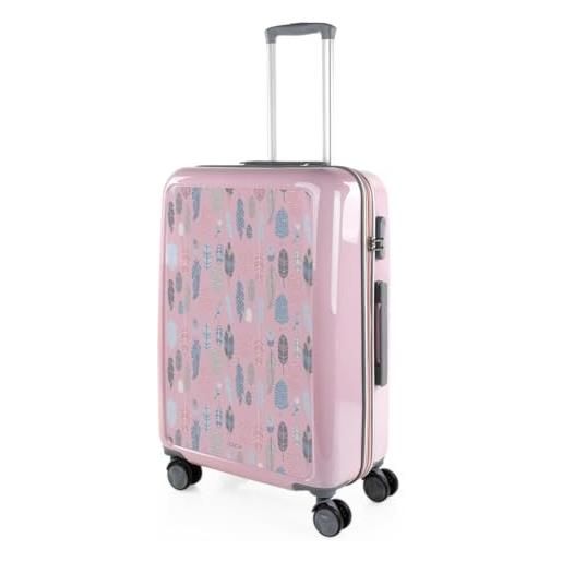 ITACA - valigia grande e resistente, valigie eleganti, valigia da stiva robusta, trolley spazioso, valigie trolley in offerta 703560, piume