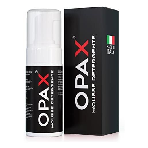 Opax mousse detergente viso | mousse struccante viso e occhi, bava di lumaca, tea tree oil (confezione da 1 x 100ml)