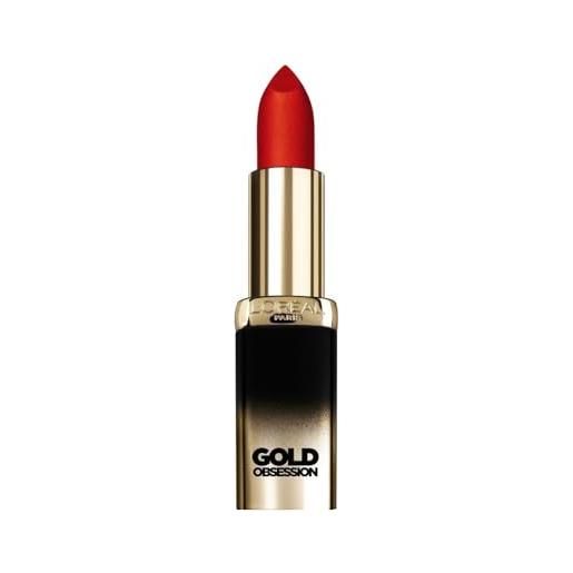 L'oréal paris make up designer color riche gold obsession rossetto 40 rouge gold