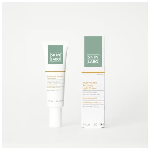 SKIN LABO skin. Labo - crema recovery multivitaminica, azione recovery sul viso, illumina la pelle con acido ialuronico e vitamina c - 30 ml