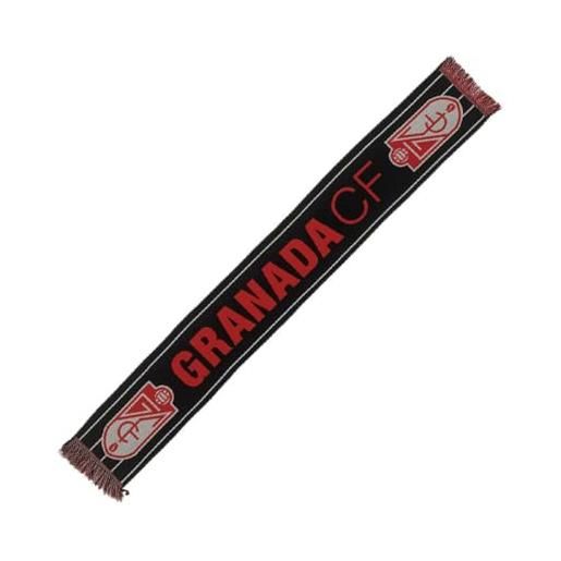 Granada CF | sciarpa ufficiale del club | 100% poliestere | colore nero e rosso | 130 x 20 cm