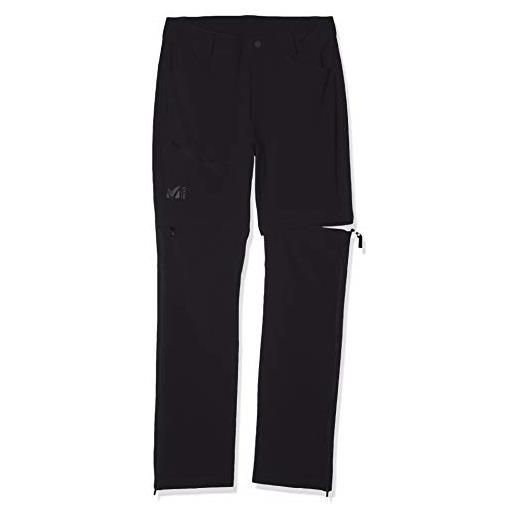 Millet trekker stretch zip off pant ii m - pantaloni convertibili da uomo, uomo, miv8415, nero (black), 54
