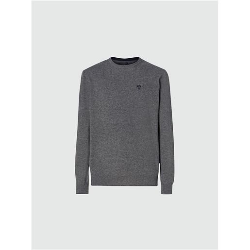 North Sails - maglione in eco cachemire, medium grey melange