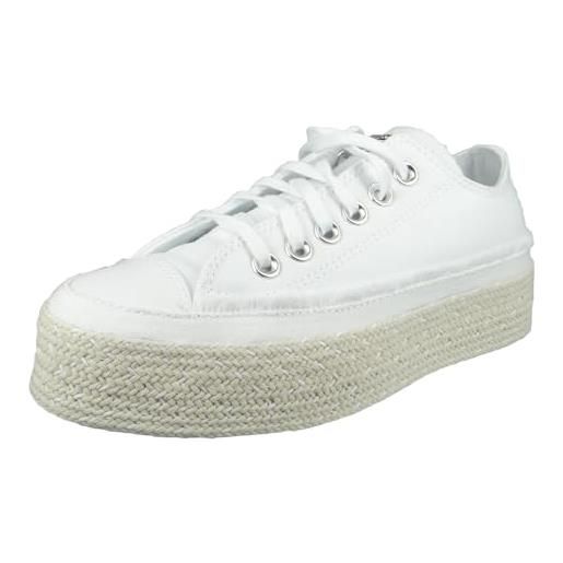 Converse 567686c_41, scarpe da ginnastica donna, white, eu