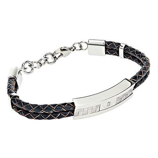 Police s0350158 - bracciale da donna s14alo01b, argento, 20 cm, 20 cm, metallo, non è una gemma