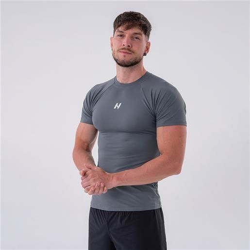 NEBBIA men's t-shirt slim-fit grey