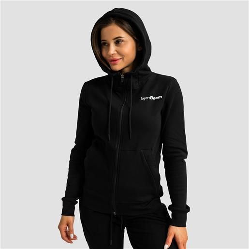 GymBeam women's limitless zip up hoodie black