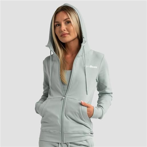 GymBeam women's limitless zip up hoodie eucalypt