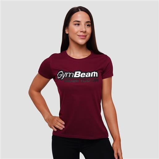 GymBeam women's beam t-shirt burgundy