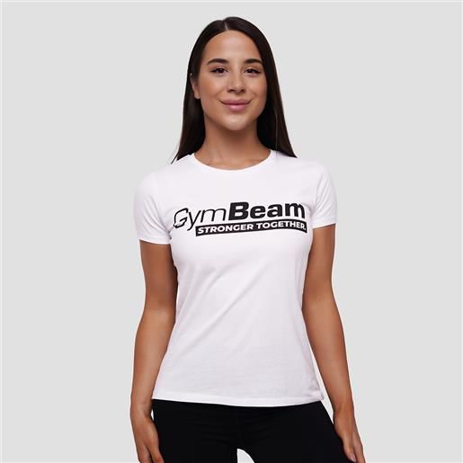 GymBeam women's stronger together t-shirt white