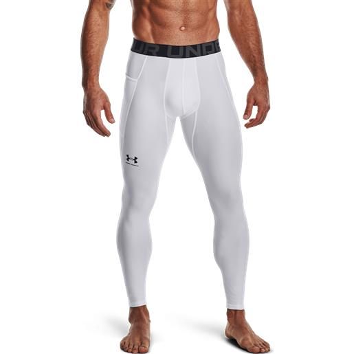 Under Armour men's compression leggings hg armour white