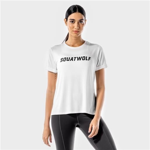SQUATWOLF t-shirt da donna iconic white