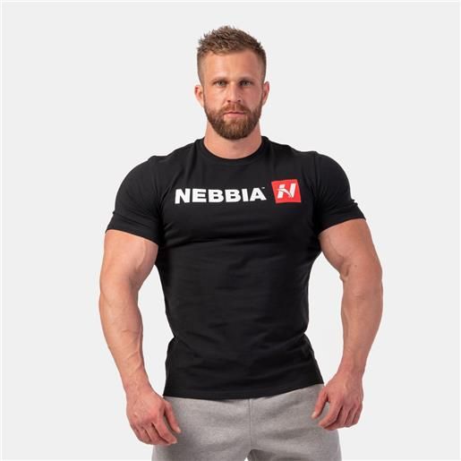 NEBBIA t-shirt "n" da uomo black