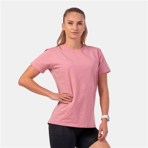 NEBBIA women's t-shirt invisible logo old rose