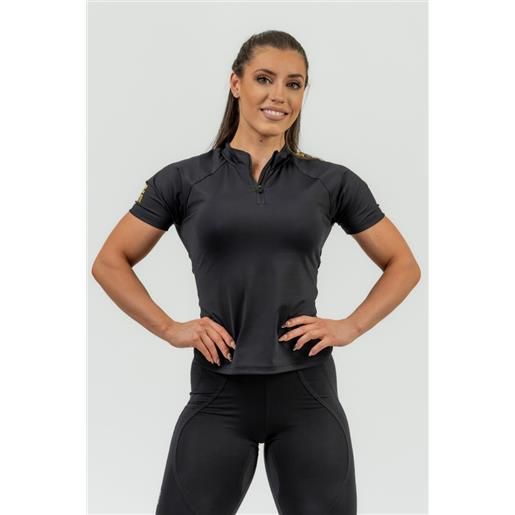 NEBBIA women's compression t-shirt intense ultimate black/gold