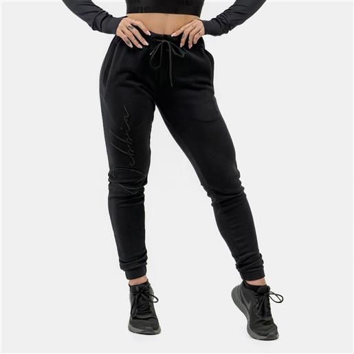 NEBBIA women's sweatpants intense signature black