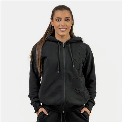 NEBBIA women's hoodie intense signature black