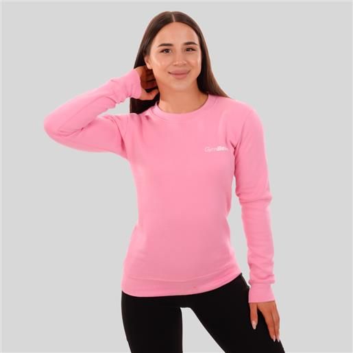 GymBeam women's jumper basic baby pink