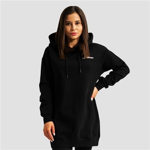 GymBeam women's limitless longline hoodie black