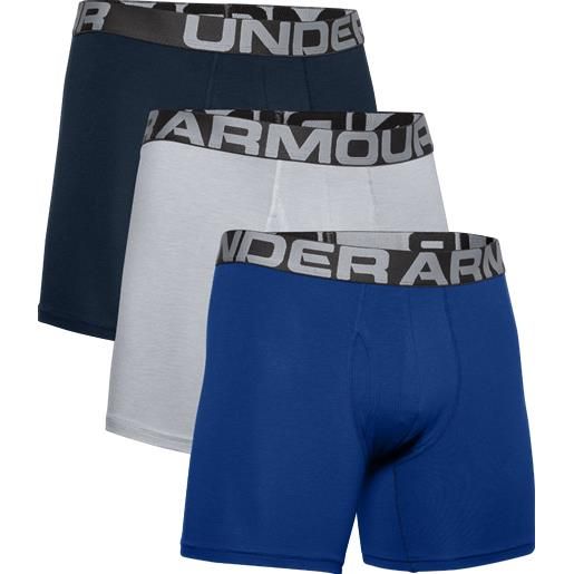 Under Armour boxers ua charged cotton 6in 3 pack blue