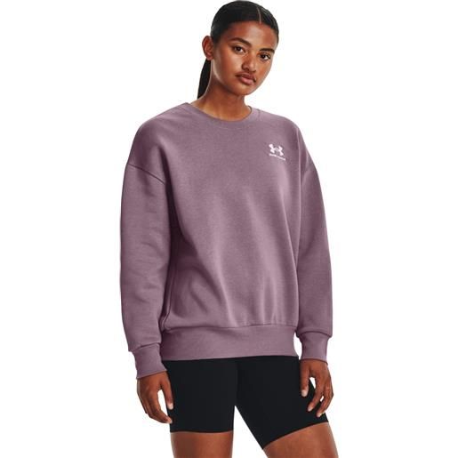 Under Armour women's hoodie essential fleece os crew purple