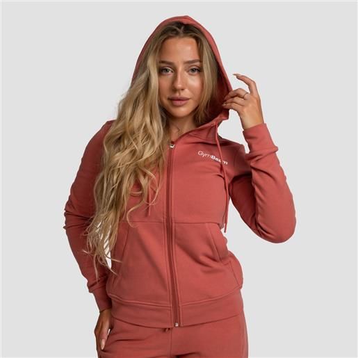 GymBeam women's limitless zip up hoodie cinnamon