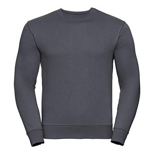 Russell - authentic - felpa girocollo in figura - uomo (s) (grigio fumo)