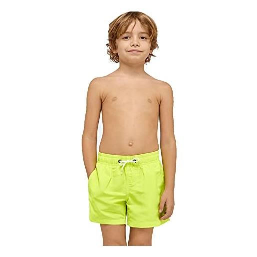 SUNDEK -pantaloncini costume da mare/piscina -bs/rb-elastic wais- bambino/ragazzo, giallo, 8 anni