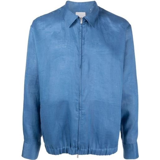 PT Torino giacca-camicia con zip - blu